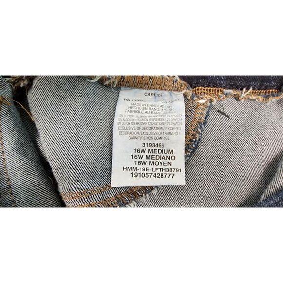 Lee Women's Sculpting Slim Fit Mid Rise Jeans Size 16W - Picture 6 of 7